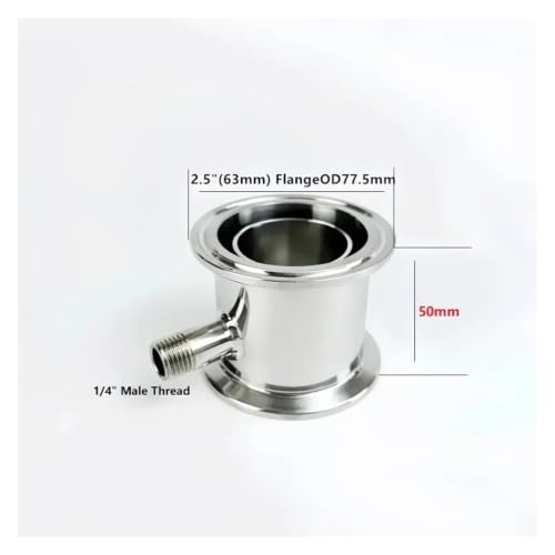 Módulo de rectificación SS304 de 63mm con accesorios macho de 1/4 para crear reflujo 7