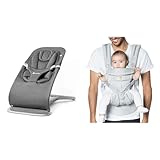 Ergobaby Evolve 3-in-1 Bouncer, Adjustable Multi Position Baby Bouncer Seat, Fits Newborn to Toddler & Omni 360 All-Position Baby Carrier for Newborn to Toddler with Lumbar Support
