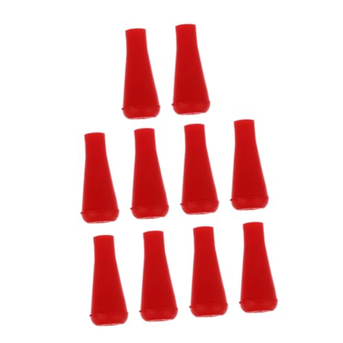 GANAZONO 10pcs Rubber Practice Tips for Archery Safe Lightweight Broadheads for Training Carbon Shafts for Beginners and Practice