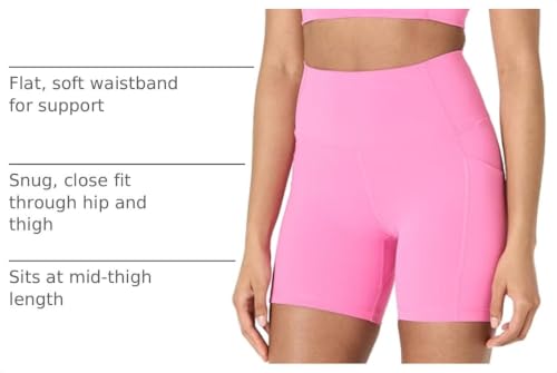 Image of Amazon Essentials Women's Active FormFlex Buttery Soft High Waist 7 inch Yoga Biker Shorts