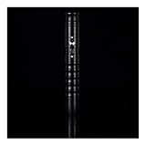 QMMD Light Saber Cosplay Changement 11 Couleur Luke Jedi Light Saber Sith Laser Force FX Lourd Dueling Fort Sound, Force FX Lightsaber pour Les Adultes, Le Soutien réel Dueling 85cm,Noir