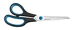 Westcott 8 inch Easy Grip Left Handed Soft Grip Scissor - Black/Blue