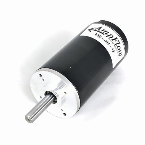 AmpFlow E30-400-12 Brushed Electric Motor, 6V, 12V, or 18 VDC, 6500 RPM