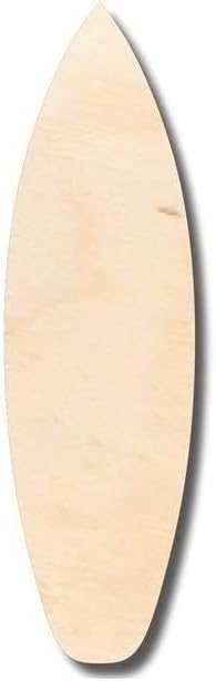 Unfinished Wood Surfboard Shape Surfing Ocean Beach Nursery Craft up to 46" DIY 20" / 1/4"