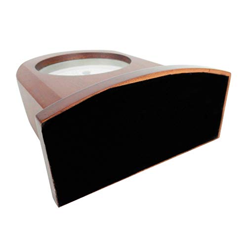 Sweda Rosewood Dome Clock, Analog Clock Dial With Roman Numerals, Alarm, Mechanical Movement, 4.5" X 5.25", Brown, A72 #TOP6