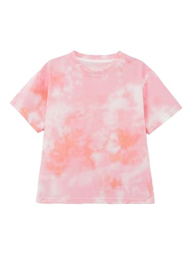 Toddler Girls Tie Dye Cotton T-Shirt Round Neck Short Sleeve Summer Fashion Top Casual Tee Shirt