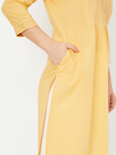 Image of Max Women's Cotton Regular Fit Casual Kurta