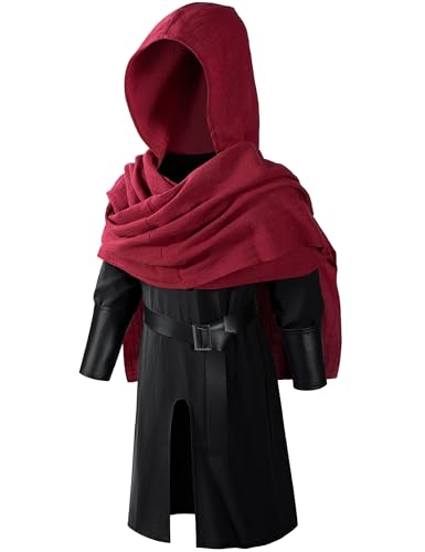Image of TOKYO REVENGERS Kids Medieval Renaissance Pirate Costume Knight Cosplay Outfit LARP Costume Accessories Set