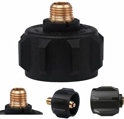 Miniatura 4 de Acme - Adaptador de montaje de gas propano con rosca macho NPT de 14 de pulgada, válvula reguladora de gas para barbacoa, campamento, cocina al aire