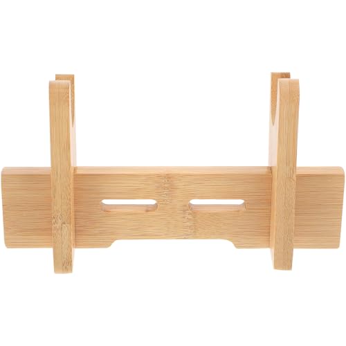 Veemoon Porta Coltelli in Bambù Multifunzionale Porta Cutter da Cucina Robusto Base Stabile Organizer da Banco per Utensili Cucina Supporto Compatto per Taglierini e Coltelli per