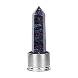 Firework Stone Crystal Bamboo Water Bottle - Crystal Healing Water Bottle - Infuser for Healing - Gemstone Tower Water Bottle - Firework Stone