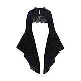 Parfait pour les amateurs de mode sombre à la recherche de hauts déclarés, ce chemisier convient aux porteurs de styles alternatifs qui apprécient les vêtements d'extérieur audacieux mais culturellement riches