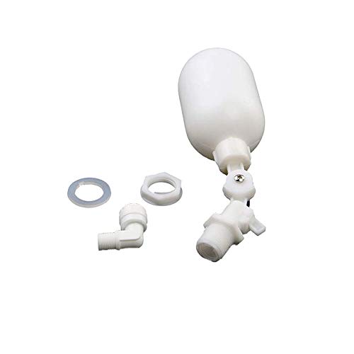 1/4 inches Inlet White Plastic Adjustable Auto Fill Float Ball Valve Water Control Switch for Water Tower Water Tank