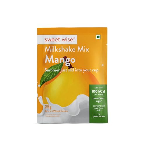 Image of Sweet wise Mango Milk shake -125gm| Natural Powder| No refined sugar| No Artificial Preservatives