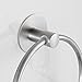 Besteffie Adhesive Towel Ring Wall Mount Hand Towel Ring Self Adhesive Towel Hanger Premium SUS304 Stainless Steel Rustproof Brushed Nickel, Kitchen, Bathroom Hand Towel Holder