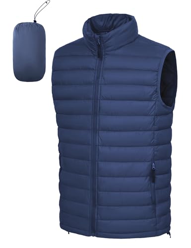 Men's Lightweight Packable Puffer Vest for Winter