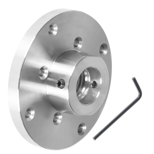 findmall 4 Inch Steel Wood Lathe Face Plate 1 Inch