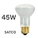 S8519 45R20/FL 130V 5M 45 Watt R20 Incandescent; Frost; 5000 Average Rated Hours; 280 Lumens; Medium Base; 130 Volt