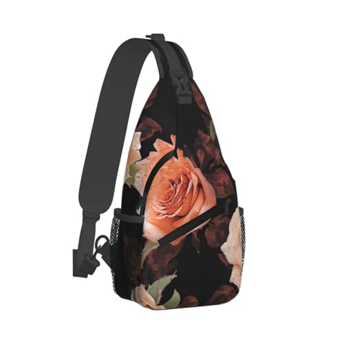 Mochila Pequeña Sling para Senderismo Unisex Negra miniatura 1