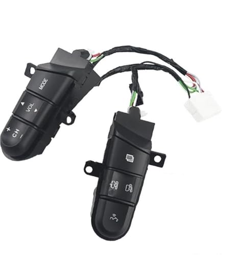 Boutons volant multifonctions vert avec bluetooth pour commande audio musique Civic