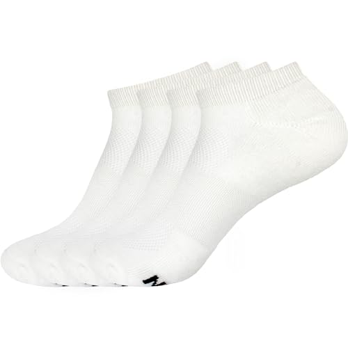 Image of BambooMN Men and Women's Rayon from Bamboo Low Cut Ankle Socks for Sports, Work and Everyday Wear - 4 Pairs - Unisex Sizing