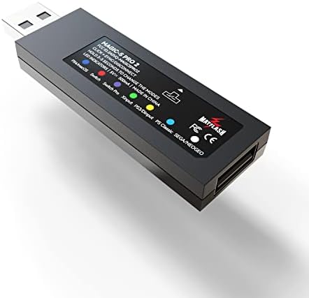 MAYFLASH MAGIC-S PRO 2 Wireless Bluetooth USB Adapter for PS4, Switch, macOS, Windows, Raspberry Pi, Compatible with Xbox Series X & S Controller, Xbox One Bluetooth, PS5 Controller and more