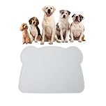 FENGZIZH Cat Food Mat, Silicone Dog Food Mat - BPA-Free, Easy Clean Pet Feeding Mat for Small Medium Cats Dogs - Non-Slip Waterproof Bowl Placemat for Home Trave(Grey)