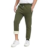 Pantalons de survêtement pour hommes composé à 70 % de coton, 25 % de polyester et 5 % d'élasthanne. Doublure polaire : 100 % polyester. Grâce à son tissu extensible confortable et à sa doublure polaire chaude, épaisse, moelleuse et douce au toucher, ce pantalon vous garde bien au chaud toute la journée, même par temps froid.