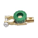 mxuteuk Top Post Battery Master Disconnect Switch,Battery Terminal Link Quick Switch with Green...