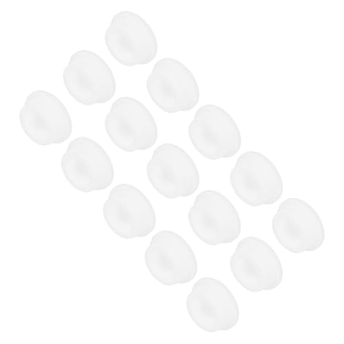 Image of MECCANIXITY 15Pcs T-Shaped Silicone Plugs 29mm 1-1 /8 Inch Dia Snap in Plug Hole Seal Cover Round Rubber Stopper for Kitchen Rubber Bulkheads Waterproof Sealing Plugs White
