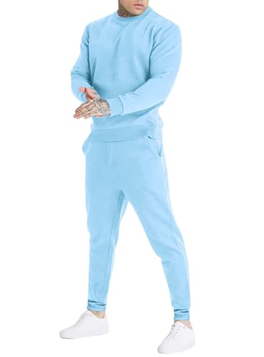 Uni Clau Men's Casual Tracksuit Athletic Sweatsuits Long Sleeve 2 Piece Outfit Running Jogging Sport Suit Sets2