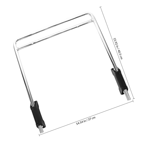 Repose-pieds rétractable ergonomique pour le télétravail - Support acier argenté - 3