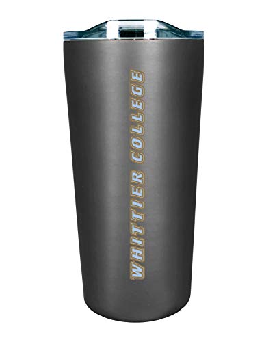 The Fanatic Group Personalized Whittier College Double Walled Soft Touch Tumbler, Design-1 - Silver