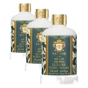 Saponificio Artigianale Fiorentino Duş Jeli 500 ml - Vetiver and Argan (3 paketi)