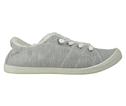 Shaboom Women's Fur Lining Lace Up Warm Canvas Sneaker2