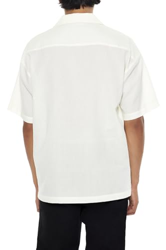 Chemise à col cubain en rayonne texturée de qualité supérieure - 4