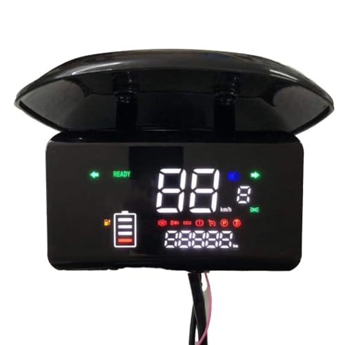XIBANY Motorized Scooter Ebike LCD Display Motor Speedmeter Screen 48-72V E-Bike Control Panel with Windshield Electric Bike ScooterAccessories Motorized Scooter (Color : with Windshield)