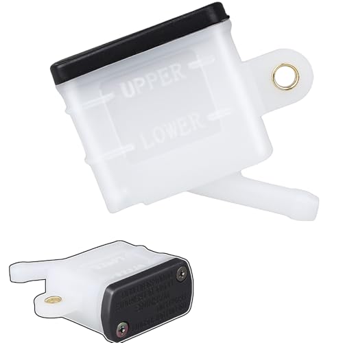 Amavoler Universal Motorcycle Foot Rear Brake Master Cylinder Tank Oil Cup Fluid Bottle Reservoir Replacement Parts Universal Fit for Most of Motorcycle. (1 Pcs)