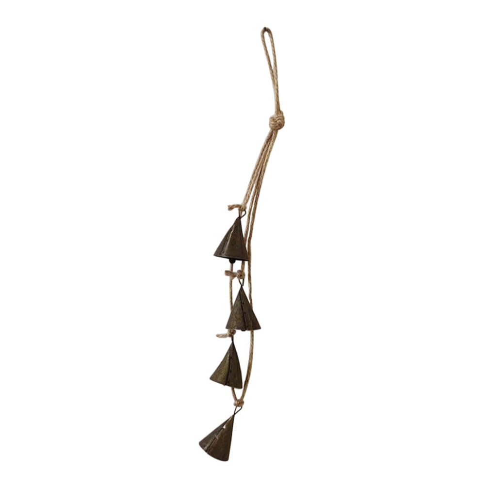 Cloche suspendue en bronze contre le stress avec carillon de jardin