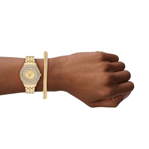 Image of Michael Kors Harlowe Gold Watch MK4974SET