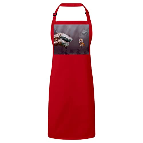 Tablier cuisine requins géants pour animer vos barbecues en famille