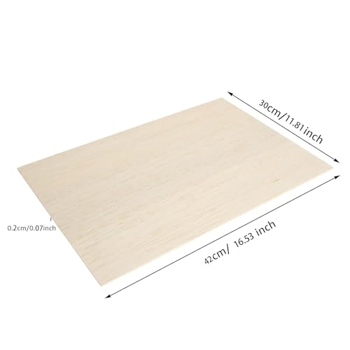 FWEEK 10 Stück A3 Sperrholzplatte 2mm, 420x300mm A3 Sperrholz-Platten, Bastelholz Platten Lindenholz Unfertige Sperrholzplatte für DIY Holzarbeiten, Laserbearbeitung, Modellbau, Gemälde