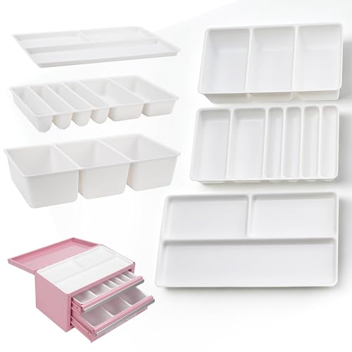 6 PCS Tool Box Organizer Tray for Kobalt 2-Drawer Mini Tool Box with Friction Slide (OLD Version), Toolbox Organization Accessories (Box NOT Included)