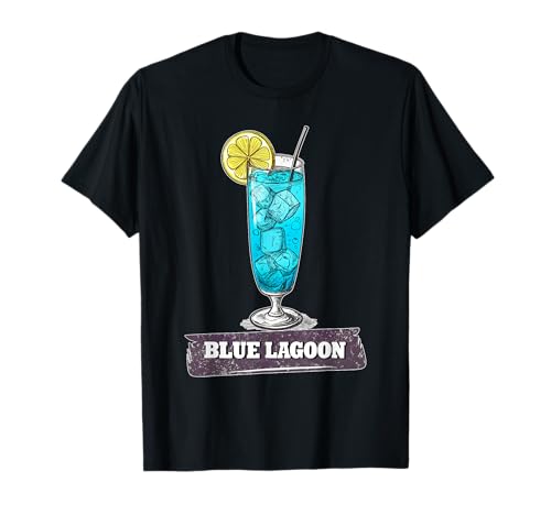 Refrescante Vibes de Verano Blue Lagoon Camiseta