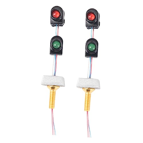 Uonlytech 4sets Traffic Light Model for Sand Table DIY Materials Realistic Signal Light Prop for Tabletop Displays and Model Layouts Enhances Scenery with Detailed Design 2pcs*4