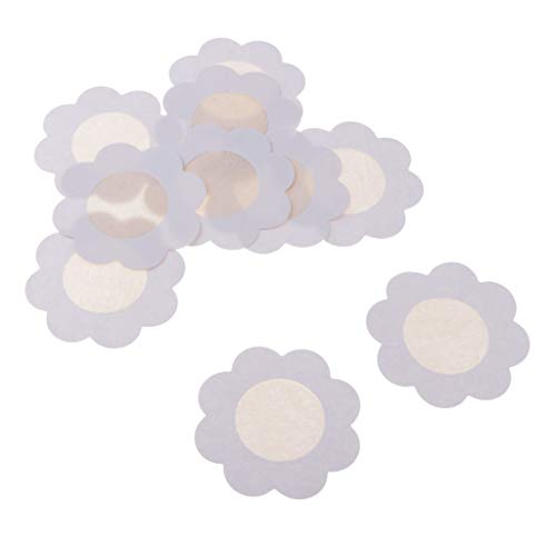 kowaku 5 Pares de Pastéis Descartáveis ​​para Seios, Pétalas, Adesivos Adesivos Sensuais para Mamilo