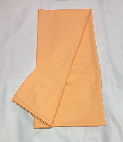 Image of BKRKJ Women's Lizibizi Cotton Unstitched Dress Material Plain Fabric by Meter for Sewing Suit,Salwar,Blouse,Shirt,Kurta,Pyjama,Pathani,Kameez,Chudidar,Patiyala (Peach 28, 4.5 Meter)