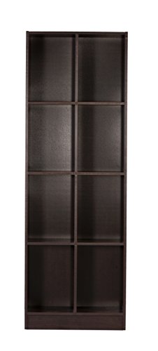 Image of DeckUp Meritus-S 4-Shelf Engineered Wood Book Shelf and Display Unit (Dark Wenge, Matte Finish)