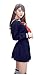 Evalent Japanese Sailor Suit Cosplay Costume Set Navy【Jacket+Skirt+Ribbon Tie+Socks】Orthodox School Girl Uniform (S)