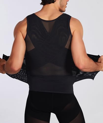 Mens Shapewear Slimming Body Shaper Vest Tummy Control Compression Shirts Tight Tank Top2